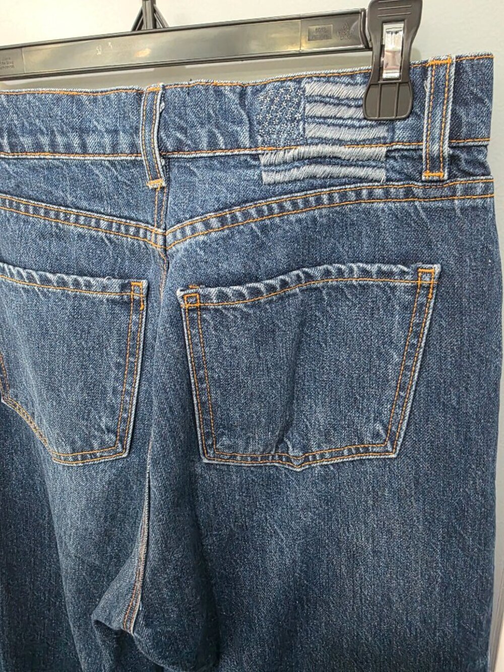 Revice Patchwork Jeans Women’s Size 28 Made in USA Straight Leg High Rise - Picture 11 of 14